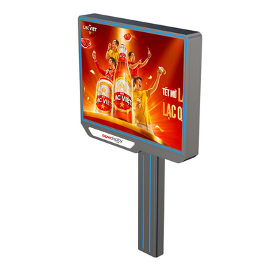 p6 سفارشی 8000nits IP65 نمایش تبلیغاتی ضد آب در فضای باز سیستم تبلیغاتی 4G با HDMI