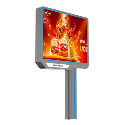 p6 سفارشی 8000nits IP65 نمایش تبلیغاتی ضد آب در فضای باز سیستم تبلیغاتی 4G با HDMI