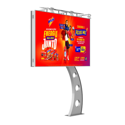 نصب آسان IP65 ضد آب p6 8000nits فولاد تبلیغات صفحه نمایش دیجیتال LED دیوار ویدیویی