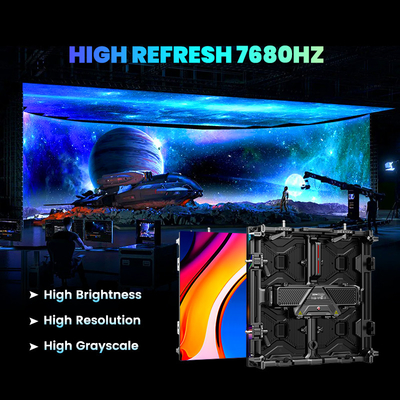 7680hz ضد آب 500x500 تمام رنگ p3.91 p1.56 P2.604 صفحه نمایش داخلی در فضای باز نمایش دیوار صحنه اجاره صفحه نمایش LED