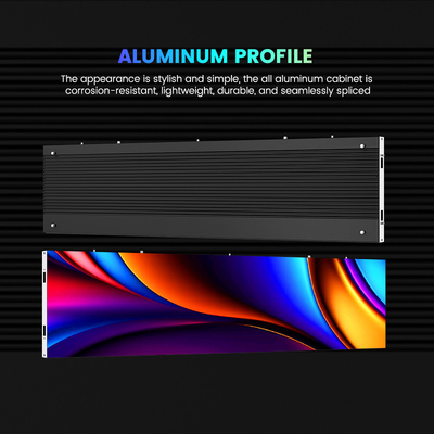 صفحه نمایش ال ای دی کابینت آلومینیومی 500x250/750x250/1000x250mm - P1.56 P1.95 P2.5 P2.6 P2.9 P3.91 - مناسب برای تبلیغات داخلی و نمایشگاه ها